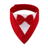 Maxbell Dog Bandana Puppy Soft Dog Kerchief for Halloween Holiday Children's Day Red