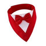 Maxbell Dog Bandana Puppy Soft Dog Kerchief for Halloween Holiday Children's Day Red