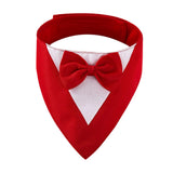 Maxbell Dog Bandana Puppy Soft Dog Kerchief for Halloween Holiday Children's Day Red
