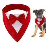 Maxbell Dog Bandana Puppy Soft Dog Kerchief for Halloween Holiday Children's Day Red