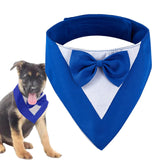 Maxbell Dog Bandana Puppy Soft Dog Kerchief for Halloween Holiday Children's Day Blue