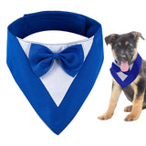 Maxbell Dog Bandana Puppy Soft Dog Kerchief for Halloween Holiday Children's Day Blue
