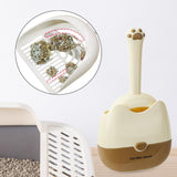 Maxbell Cat Litter Scooper Cute Convenient Sand Sifter for Home Living Room Litter Box Yellow