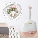 Maxbell Cat Litter Scooper Cute Convenient Sand Sifter for Home Living Room Litter Box Pink