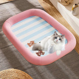 Maxbell Pet Cooling Pad Thickened Cooling Mat for Indoor Outdoor Cats and Small Dogs Pink