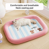 Maxbell Pet Cooling Pad Thickened Cooling Mat for Indoor Outdoor Cats and Small Dogs Pink