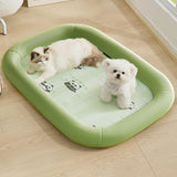 Maxbell Pet Cooling Pad Thickened Cooling Mat for Indoor Outdoor Cats and Small Dogs Green