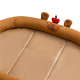 Maxbell Cat Cooling Bed Summer Sleeping Iced Silk Pads for All Ages Cats Pet Supplies Brown