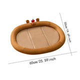 Maxbell Cat Cooling Bed Summer Sleeping Iced Silk Pads for All Ages Cats Pet Supplies Brown