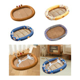 Maxbell Cat Cooling Bed Summer Sleeping Iced Silk Pads for All Ages Cats Pet Supplies Brown