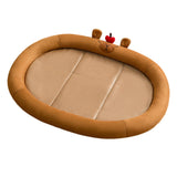 Maxbell Cat Cooling Bed Summer Sleeping Iced Silk Pads for All Ages Cats Pet Supplies Brown