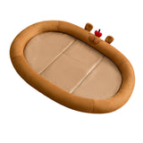 Maxbell Cat Cooling Bed Summer Sleeping Iced Silk Pads for All Ages Cats Pet Supplies Brown