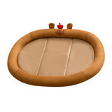 Maxbell Cat Cooling Bed Summer Sleeping Iced Silk Pads for All Ages Cats Pet Supplies Brown