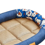 Maxbell Cat Cooling Bed Summer Sleeping Iced Silk Pads for All Ages Cats Pet Supplies Blue
