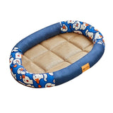 Maxbell Cat Cooling Bed Summer Sleeping Iced Silk Pads for All Ages Cats Pet Supplies Blue