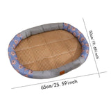 Maxbell Cat Cooling Bed Summer Sleeping Iced Silk Pads for All Ages Cats Pet Supplies Grey
