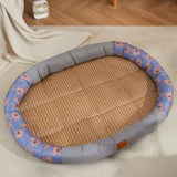 Maxbell Cat Cooling Bed Summer Sleeping Iced Silk Pads for All Ages Cats Pet Supplies Grey