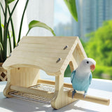 Maxbell Wooden Bird House Handcraft Easy to Clean Birdhouse for Yard Country Outside
