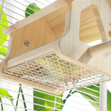 Maxbell Wooden Bird House Handcraft Easy to Clean Birdhouse for Yard Country Outside