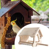 Maxbell Wooden Bird House Handcraft Easy to Clean Birdhouse for Yard Country Outside