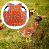 Maxbell Chicken Saddle Back Protector Poultry Clothes Ranch Chicken Jacket Hen Apron Orange