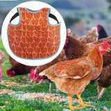Maxbell Chicken Saddle Back Protector Poultry Clothes Ranch Chicken Jacket Hen Apron Orange
