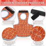 Maxbell Chicken Saddle Back Protector Poultry Clothes Ranch Chicken Jacket Hen Apron Orange