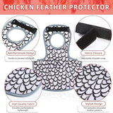 Maxbell Chicken Saddle Back Protector Poultry Clothes Ranch Chicken Jacket Hen Apron Black White