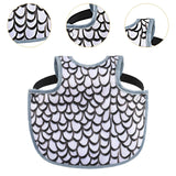 Maxbell Chicken Saddle Back Protector Poultry Clothes Ranch Chicken Jacket Hen Apron Black White