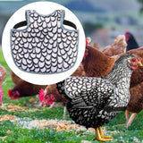 Maxbell Chicken Saddle Back Protector Poultry Clothes Ranch Chicken Jacket Hen Apron Black White