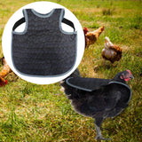 Maxbell Chicken Saddle Back Protector Poultry Clothes Ranch Chicken Jacket Hen Apron Deep Blue