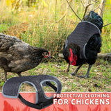 Maxbell Chicken Saddle Back Protector Poultry Clothes Ranch Chicken Jacket Hen Apron Deep Blue