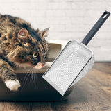 Maxbell Small Mesh Stainless Steel Cats Litter Scooper Metal Scooper for 5 Mesh