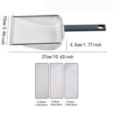 Maxbell Small Mesh Stainless Steel Cats Litter Scooper Metal Scooper for 6 Mesh