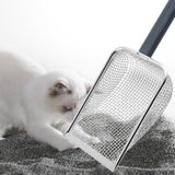 Maxbell Small Mesh Stainless Steel Cats Litter Scooper Metal Scooper for 6 Mesh