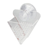 Maxbell Fish Feeder Cup Acrylic with Suction Cup Clear Cone Cup for Frozen Fish Food