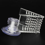 Maxbell Fish Feeder Cup Acrylic with Suction Cup Clear Cone Cup for Frozen Fish Food