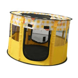 Maxbell Portable Pets Playpen Tent Detachable Cat Playpens for Indoor Camping Yellow
