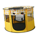 Maxbell Portable Pets Playpen Tent Detachable Cat Playpens for Indoor Camping Yellow
