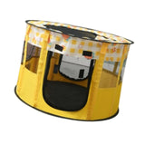 Maxbell Portable Pets Playpen Tent Detachable Cat Playpens for Indoor Camping Yellow