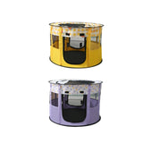 Maxbell Portable Pets Playpen Tent Detachable Cat Playpens for Indoor Camping Yellow