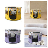 Maxbell Portable Pets Playpen Tent Detachable Cat Playpens for Indoor Camping Yellow