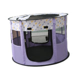 Maxbell Portable Pets Playpen Tent Detachable Cat Playpens for Indoor Camping Purple