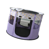 Maxbell Portable Pets Playpen Tent Detachable Cat Playpens for Indoor Camping Purple
