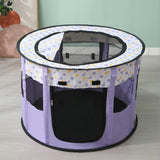 Maxbell Portable Pets Playpen Tent Detachable Cat Playpens for Indoor Camping Purple