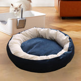 Maxbell Cat Bed Autumn Winter Washable Indoor Pet Cat Nest for Dog Kitten Pomeranian navy blue S