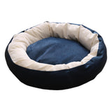 Maxbell Cat Bed Autumn Winter Washable Indoor Pet Cat Nest for Dog Kitten Pomeranian navy blue M