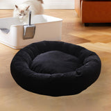 Maxbell Cat Bed Autumn Winter Washable Indoor Pet Cat Nest for Dog Kitten Pomeranian black S