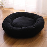 Maxbell Cat Bed Autumn Winter Washable Indoor Pet Cat Nest for Dog Kitten Pomeranian black M