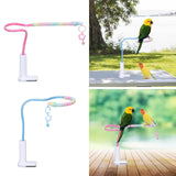 Maxbell Perch Stand Stable Sturdy Versatile Portable Parrot Stand for Indoor Outdoor Pink